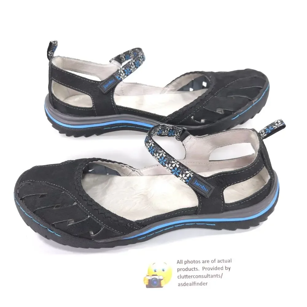 Jambu Apple Blossom Casual Mary Jane Shoe Womens Size 9.5 WJ18APP01 Black